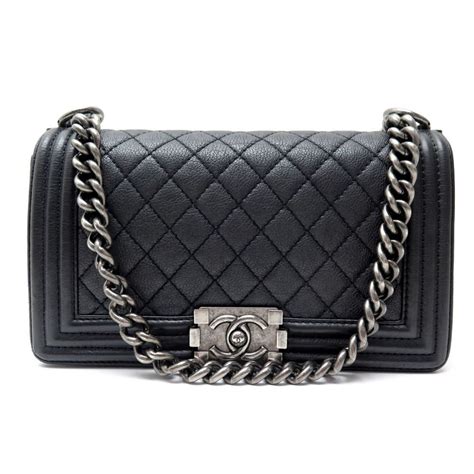 sac Chanel boy croco